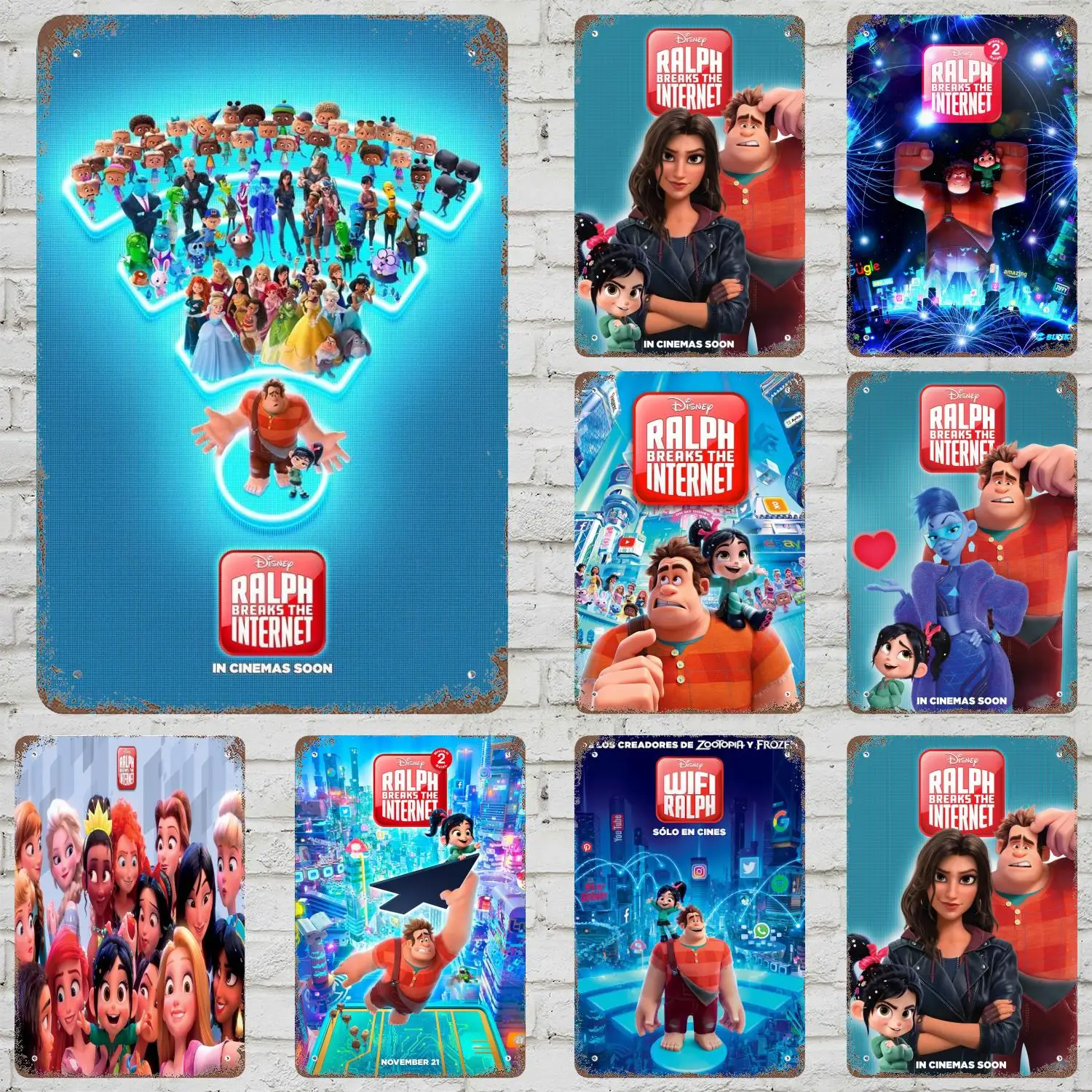 

MINISO Ralph Breaks the Internet Funny Bar Metal Sign, Retro Plaque, Vintage Sign, Alcohol Drinker, Pub,Kitchen Wall Decoration