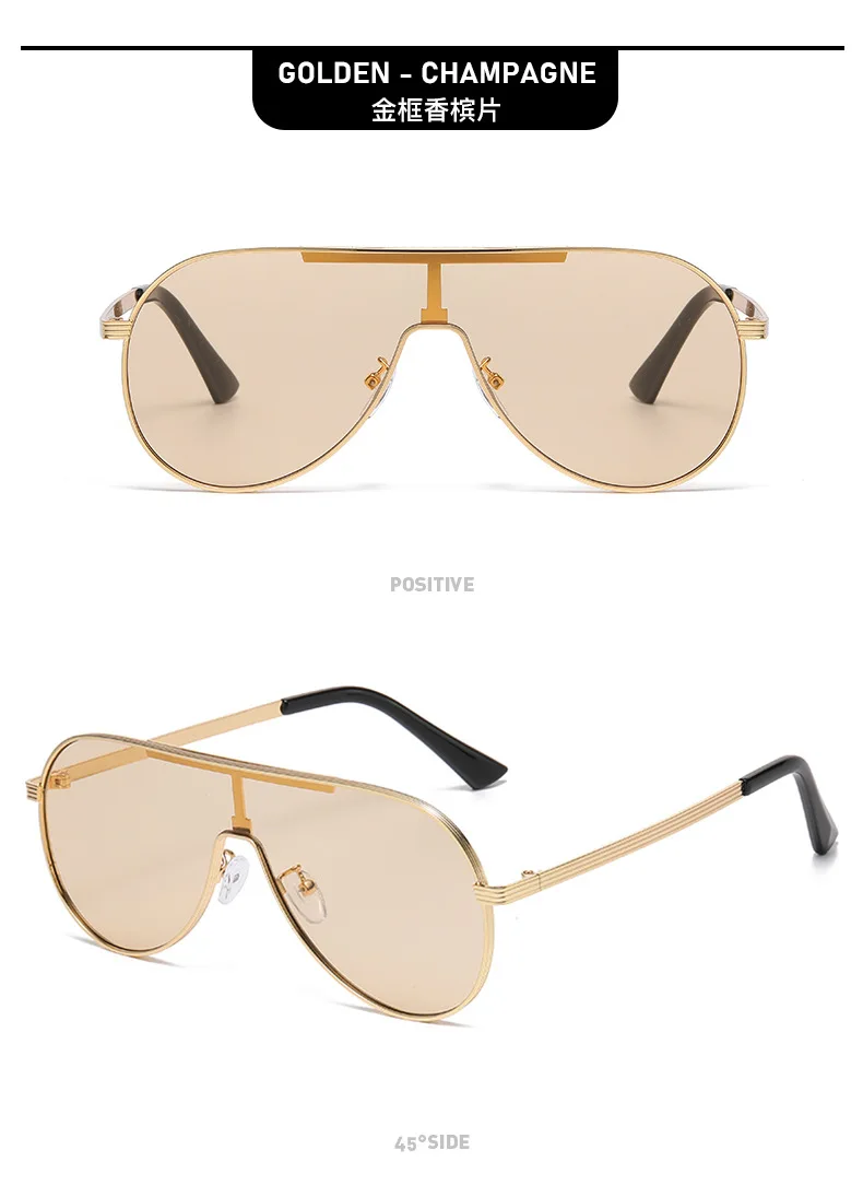 Neue modische und vielseitige Retro-Sonnenbrille mit metallischer Textur – UV-Schutz-Sonnenbrille 2524 – Detail 10