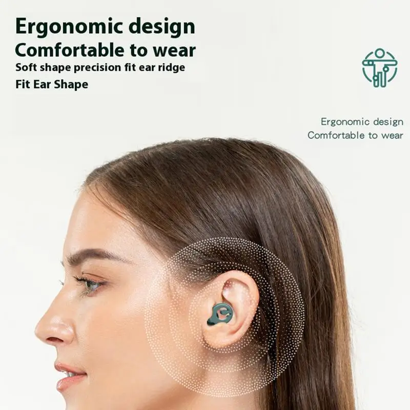 Bouchons d'oreille en silicone souple réutilisables, réduction du bruit, isolation phonique, protection du sommeil