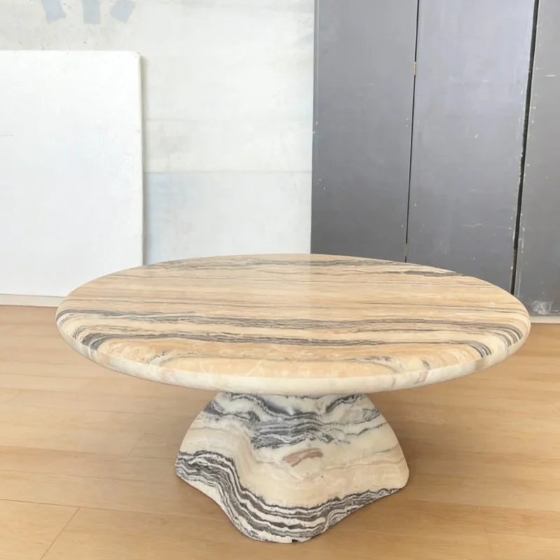 

✿p Luxury Stone Marble Dining Table Outdoor Hospital Use Waterproof UV-Resistant High End Natural Stone Refined Finish
