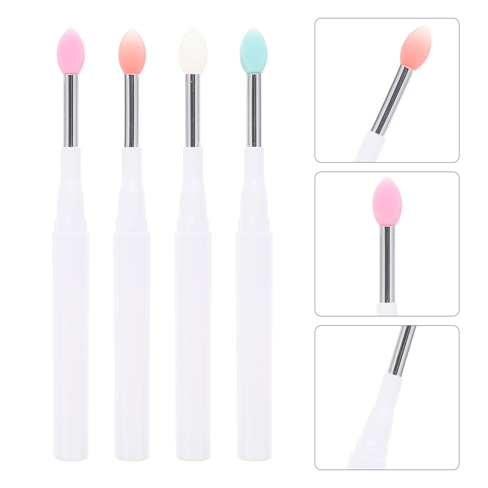 

4Pcs Makeup Use Lip Brushes for Colorful Smooth Lips Ideal for Female Friends Gifts Lip Women Makeup