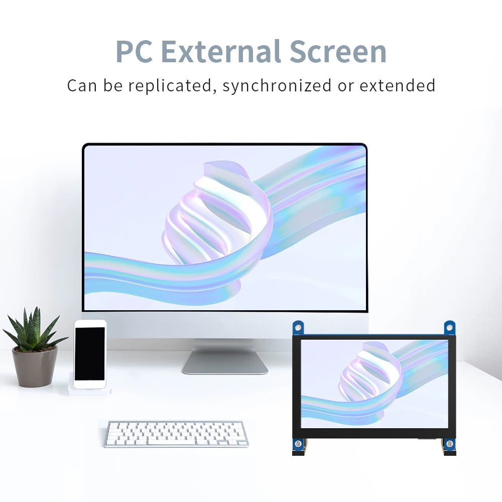 Imagem -04 - Mini Tela Sensível ao Toque Compatível com Hdmi Monitor Portátil Computador com Framboesa pi Ips Lcd 5