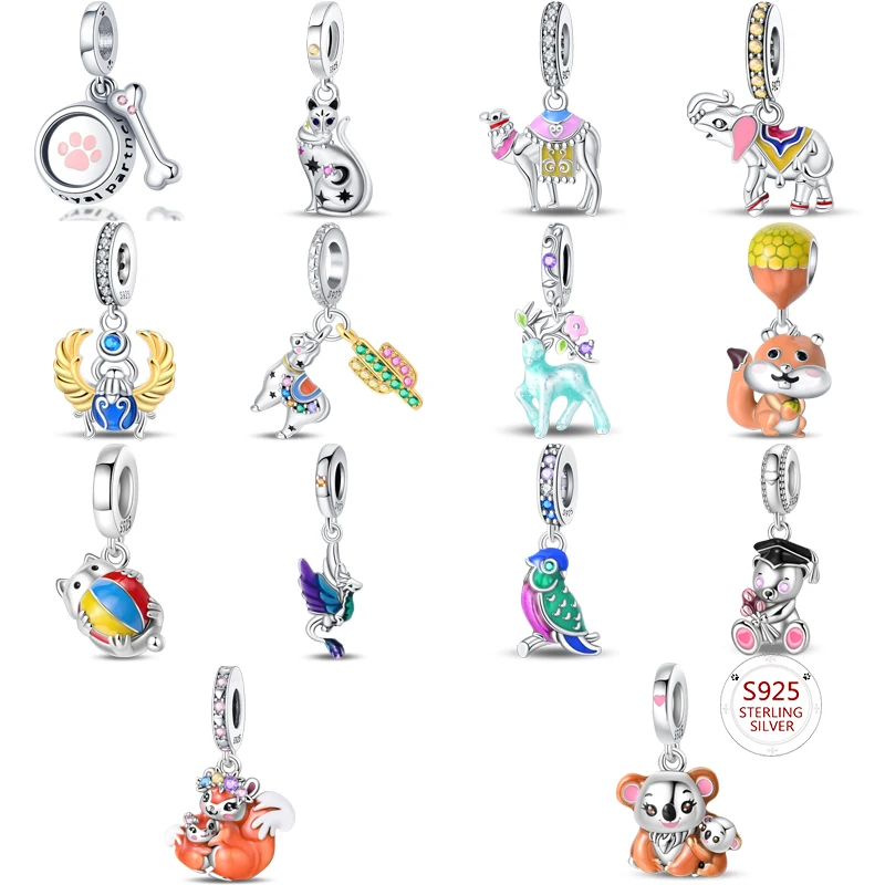 

Горячий оригинальный кулон-подвеска из стерлингового серебра S925, подходит для браслета, изысканные роскошные ювелирные изделия, праздничный подарок для женщин