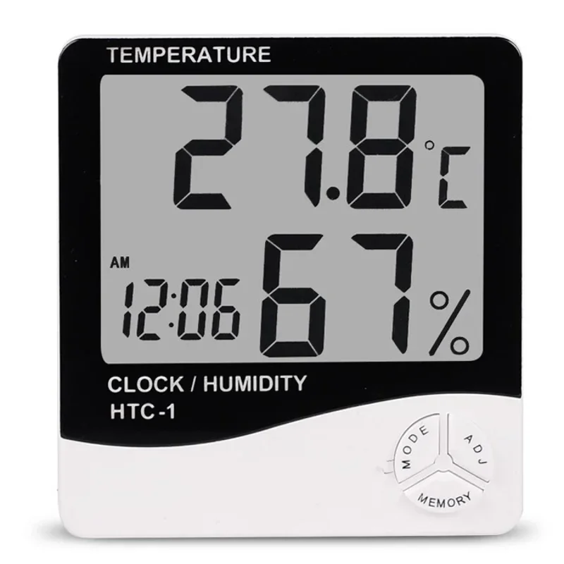 

Indoor Digital Thermometer Hygrometer Weather Station - Home Room Temperature Humidity Monitor