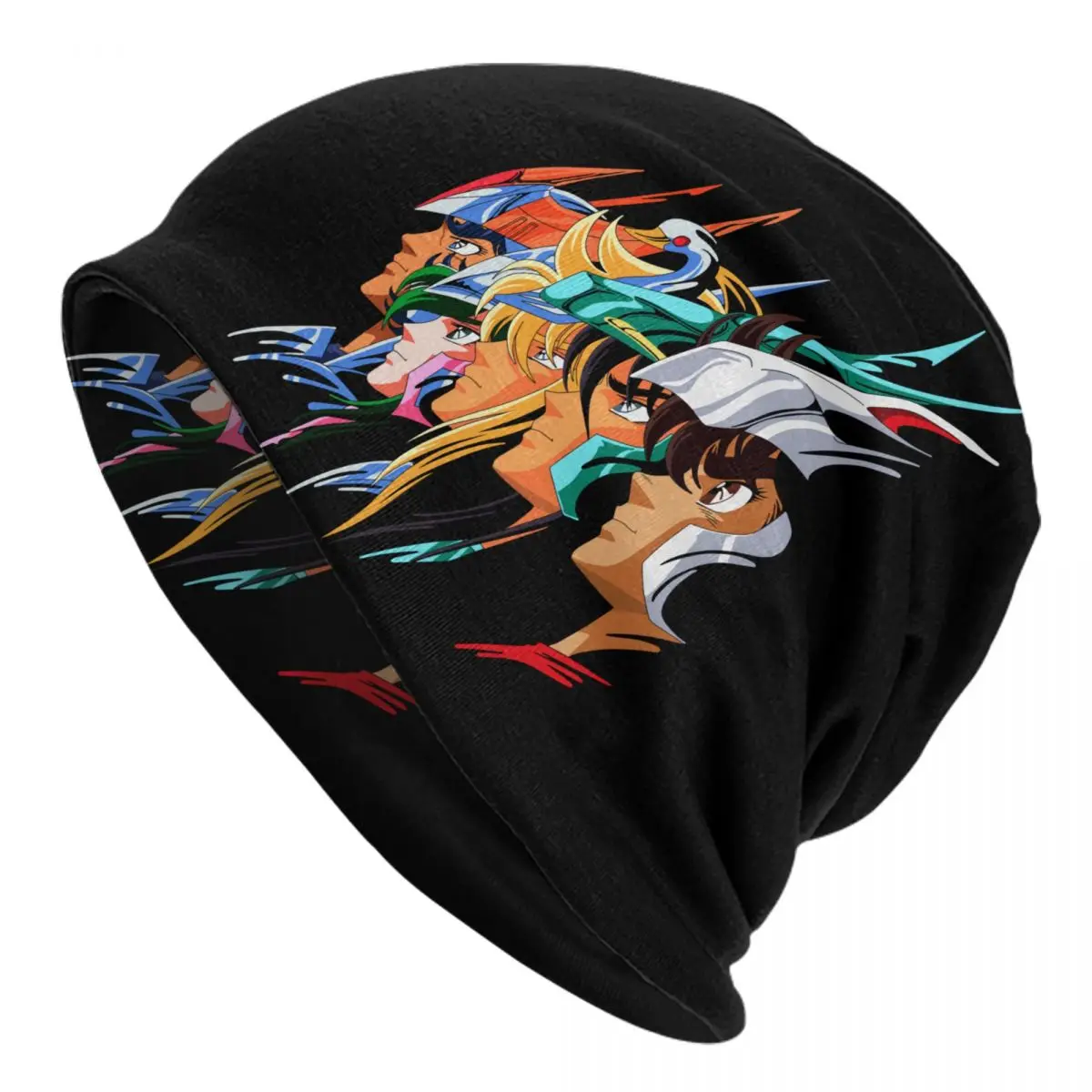 Saint Seiya Knights Of The Zodiac Bonnet Hat Knit Hats Unisex Los Caballeros Del Zodiaco Winter Warm Skullies Beanies Caps