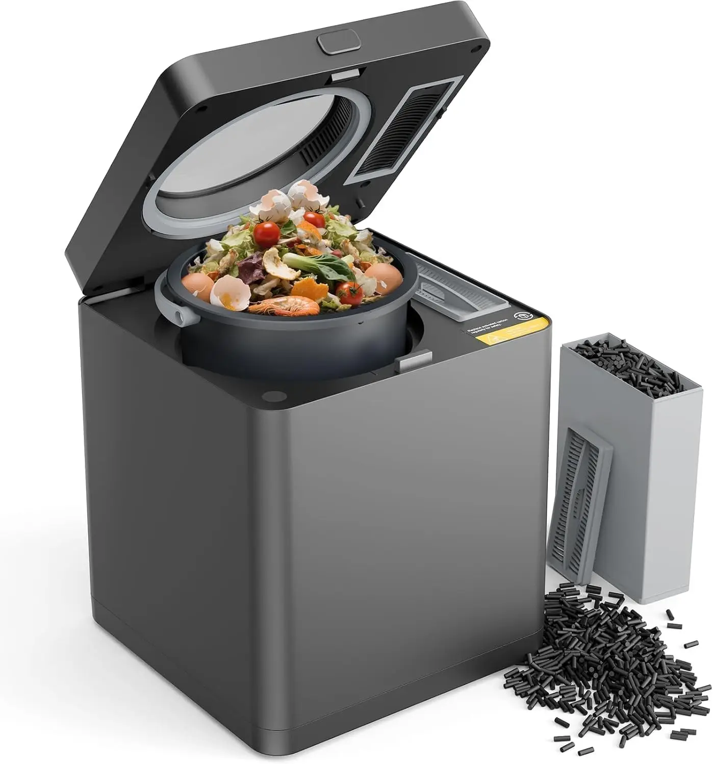 

Electric Kitchen Composter, 3L Smart Odorless Auto-Cleaning, Low Noise Turns Food Waste to Fertilizer in 4 Hours for Home Use