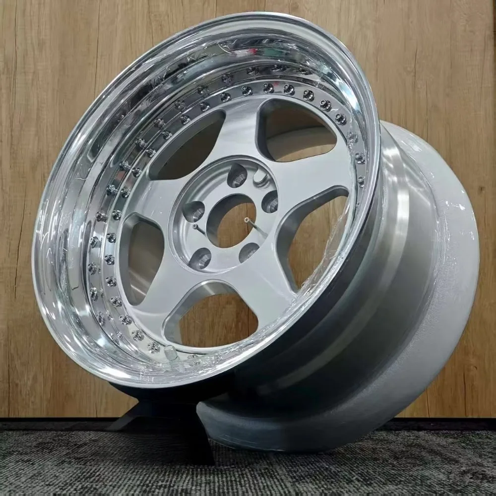 

Bku 3-piece wheels for E34 M5 E39 E46 E28 E36 E30 M3 E90 17 18-inch wheels Custom five-spoke design alloy 5x120