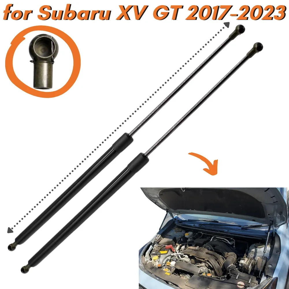 

Qty(2) Carbon Fiber Hood Struts for Subaru XV Crosstrek GT 2017-2023 Front Bonnet Gas Springs Shock Lift Supports Strut Bars