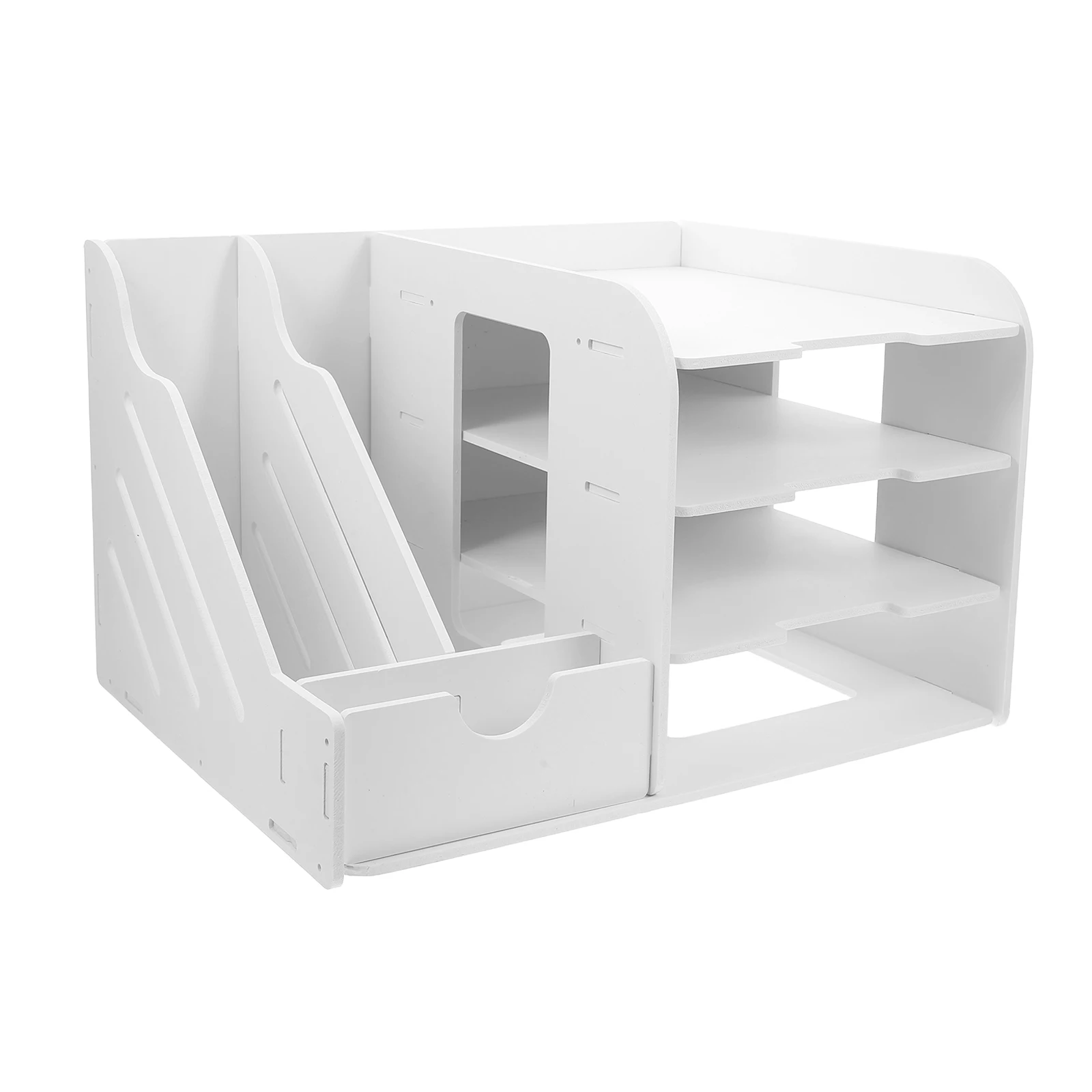 

Multi Layer File Organizer Desk Storage Shelf For A4 Paper Pvc Desktop Organizer Stackable Document Holder Office Desk