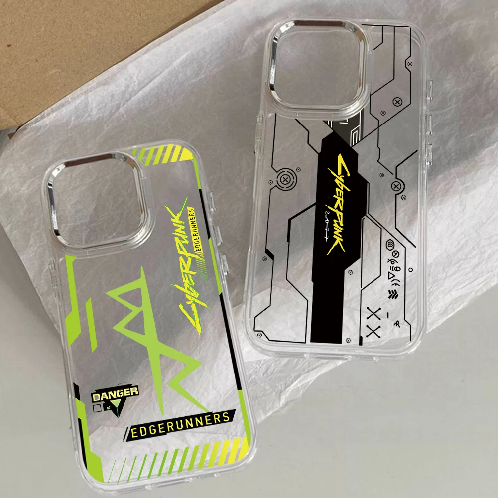 Чехол для телефона iPhone 17 16e 16 15 14 13 12 11 Pro Max 8 7 Air Plus Hot 2077 Game Fashion C-Cyberpunks Прозрачный мягкий чехол Чехол для телефона iPhone 17 16e 16 15 14 13 12 11 Pro Max 8 7 Air Plus Hot 2077 Game Fashion C-Cyberpunks Прозрачный мягкий чехол