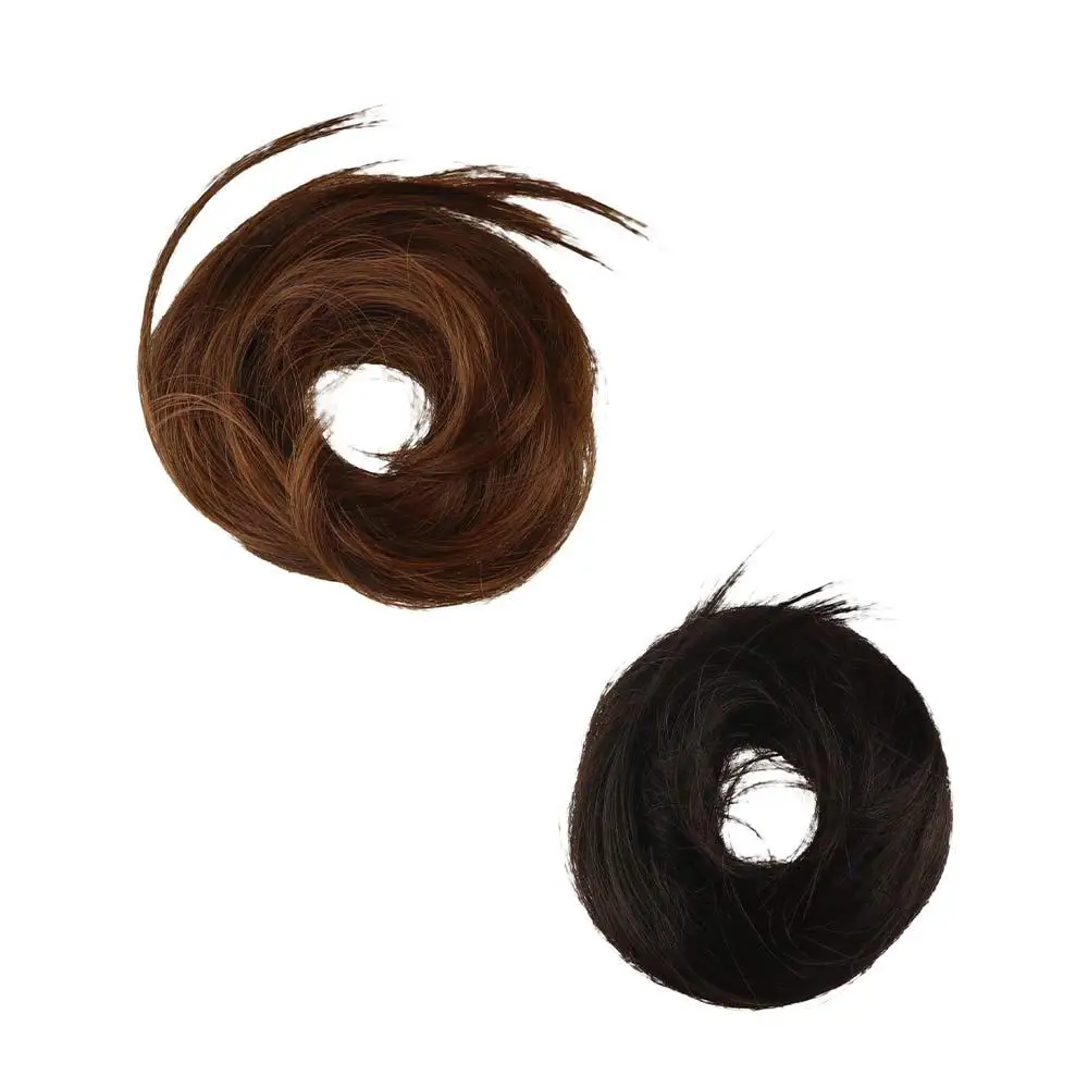 

Vintage Curly Chignon Messy Hair Bun Fake Hair Band Elastic Band Synthetic Scrunchies Invisible Fluffy False Hair Pieces Girls
