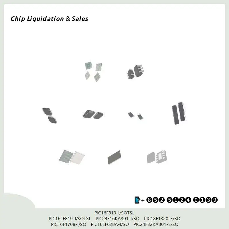 chip-integrated-circuit-chip-mcu-chip-pic16f819-i-sotsl-pic16lf819-i-sotsl-pic24f16ka301-i-so-pic18f1320-e-so-pic16f1708-i-so