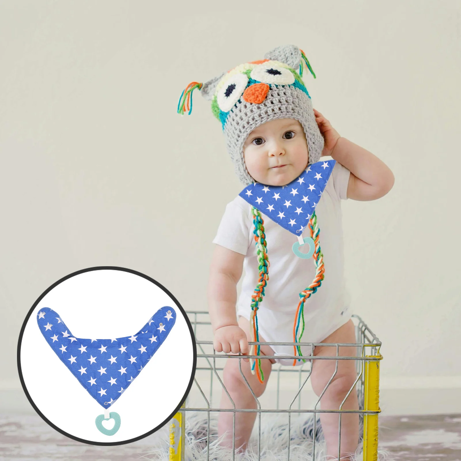 

2 шт., детские банданы, нагрудники для слюней, хлопковые треугольные нагрудники унисекс для мальчиков и девочек, предметы первой необходимости для новорожденных, легкий, моющийся