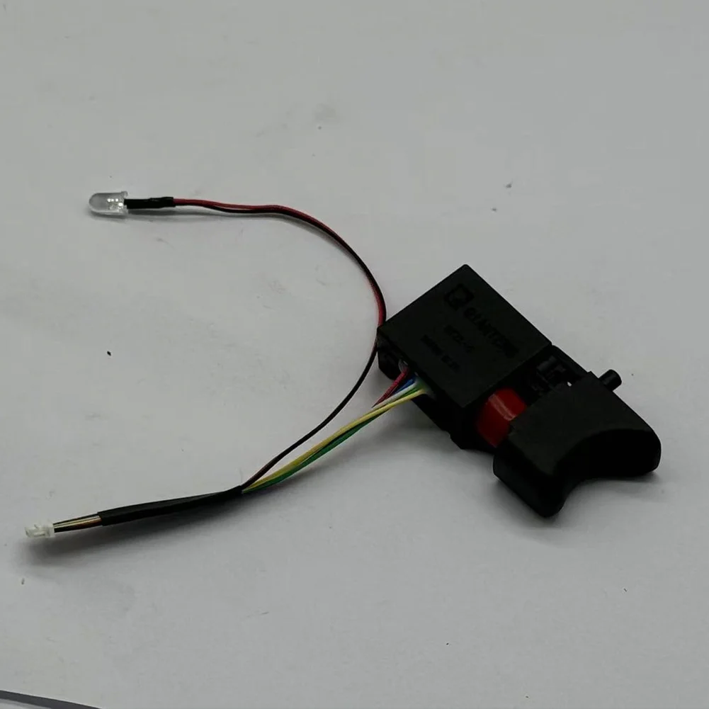 Electric Drill Switch For Brushless Cordless Drill Trigger Switch With LED Indicator Dustproof 8-Wire Reverse Speed Control Tool