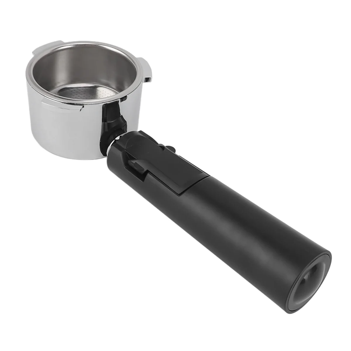 مقبض القهوة فلتر القهوة المصنوع من سبائك الألومنيوم، فلتر القهوة بدون قاع مقاس 51 مم لآلات القهوة