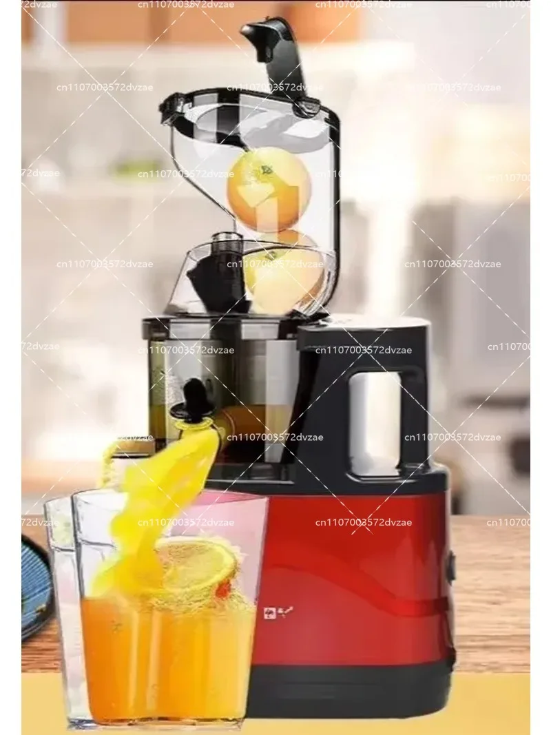 Automatic Stainless Steel Masticating Juicer, Large Caliber Home Use Juicer with Juice Residue Separation for Pure Juice