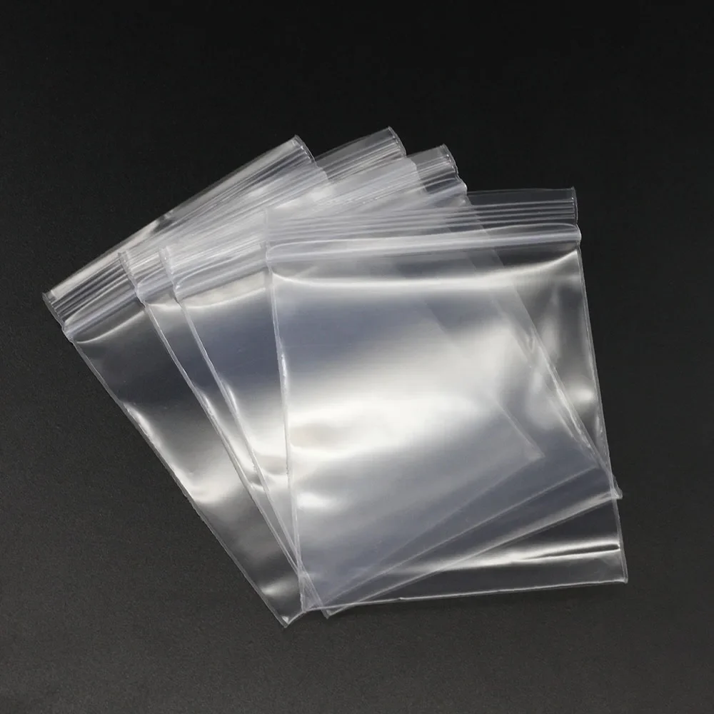 

30-100pcs/bag 4*6/5*7/6*8/7*10/8*12cm Zipped Lock Reclosable Plastic Poly Clear Bags Bulk Jewelry Craft Accessory Packaging