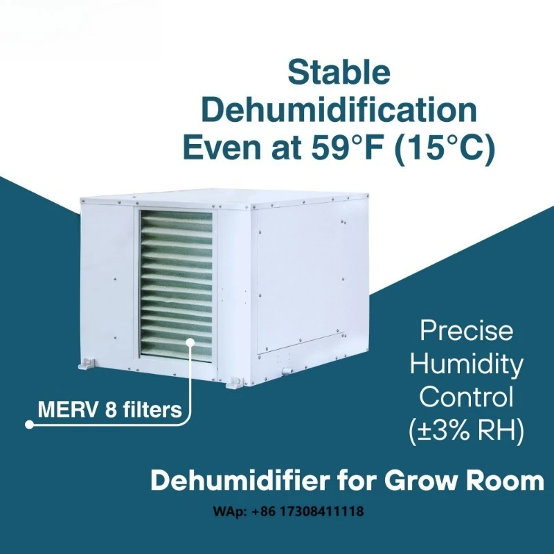 ETL CE 299L/Day 632 Pint Industrial Dehumidifier for Drying Room & Grow Room - Greenhouse Ceiling/Ducted, WiFi Smart