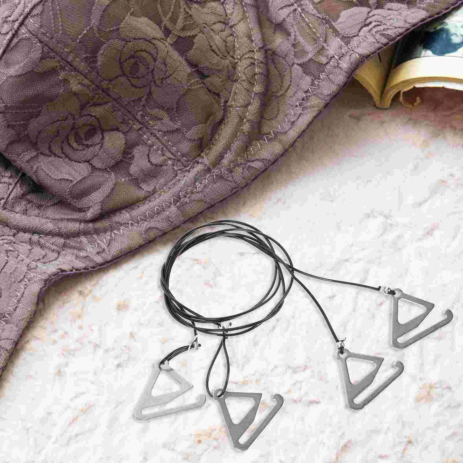 2 Pairs Invisible Shoulder Straps Transparent Thin Anti-slip 1 Set Replacement Decorative Extender