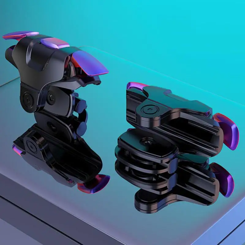 عصا تحكم للهاتف المعدني الملون عالي الجودة قابلة للتعديل لوحدة تحكم مطلق النار PUBG Mobile Gaming Trigger L1R1