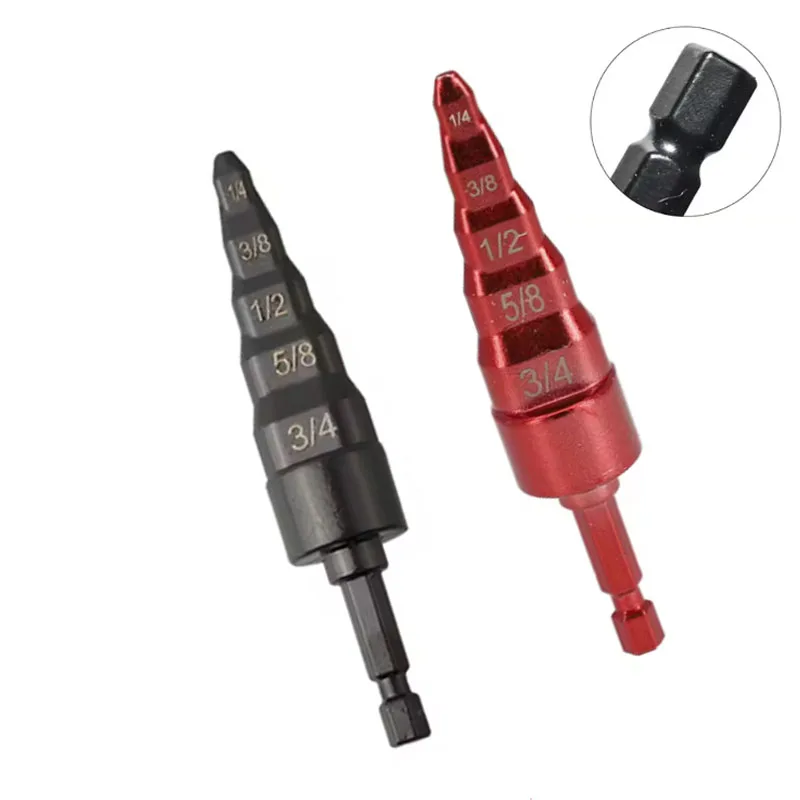 

5 In 1 Air Conditioner Copper Pipe Expander Swaging Drill Bit Set Swage Tube Expander Swaging Flaring Tools For HVAC Repair