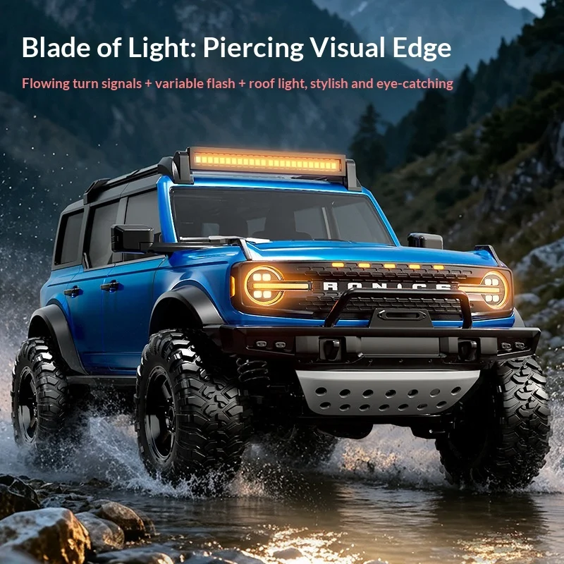 Hongxing R22 RC Remote Control Car 4WD Off Road Climbing Vehicle With Brushed Motor Multiple Light Effects For Outdoor Terrain