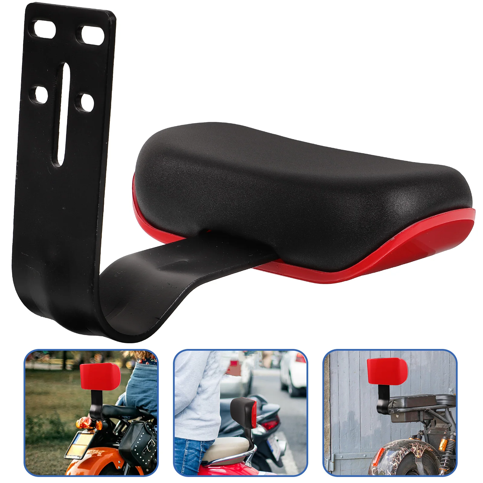 

Electric Bike Rear Rest Universal Backrest Thick Padding Soft Material Ergonomic Design Comfortable Riding Experience Safety