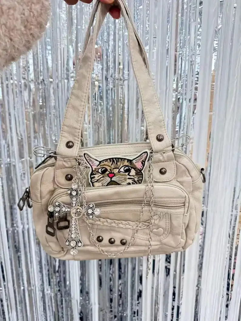 wandering-cat-cattern-and-gothic-cross-chain-strap-style-handbag-cute-tote-bag-faux-leather-shoulder-bag