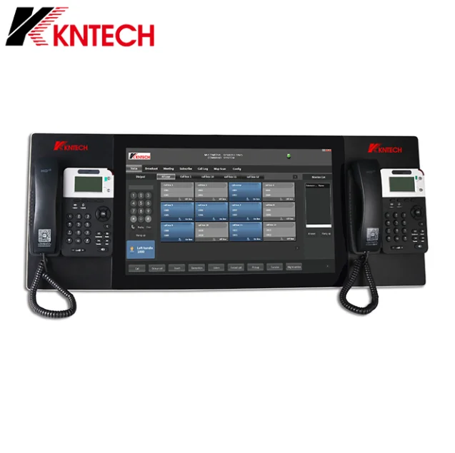 KNTECH Industrial Telephone Operator Console Control Center Desk Operation Panel KNDDT-1-A21