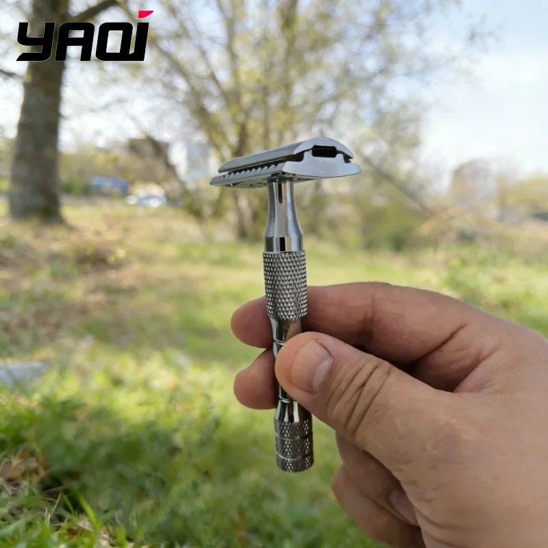 

2026 Latest Model！YAQI Orion Chrome Color Wet Shaving Double Edge Safety Razor Gift