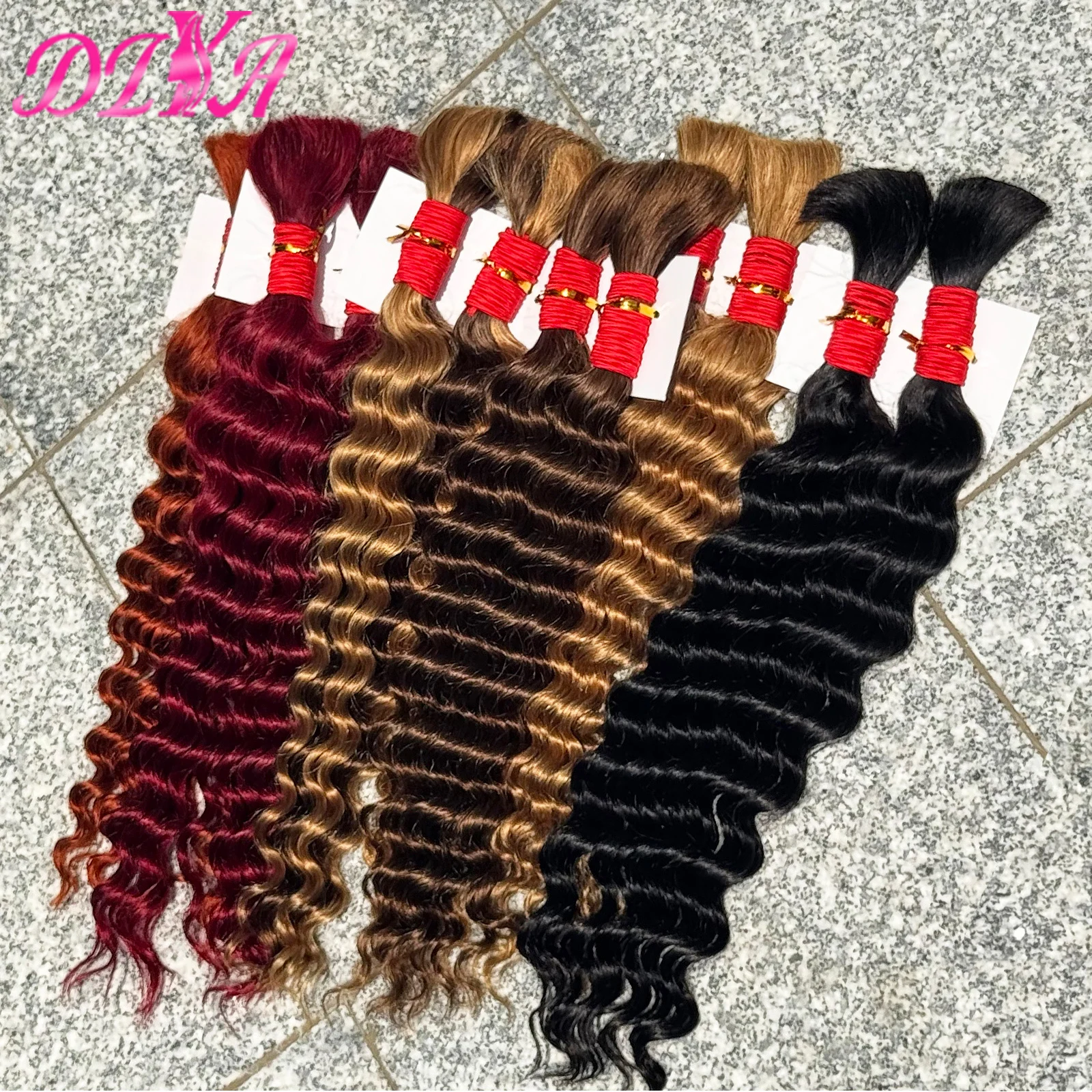 

Человеческие плетеные волосы, глубокая волна, объемные человеческие волосы, вьющиеся объемные бразильские человеческие волосы для косичек в стиле бохо, наращивание волос без пучков утка