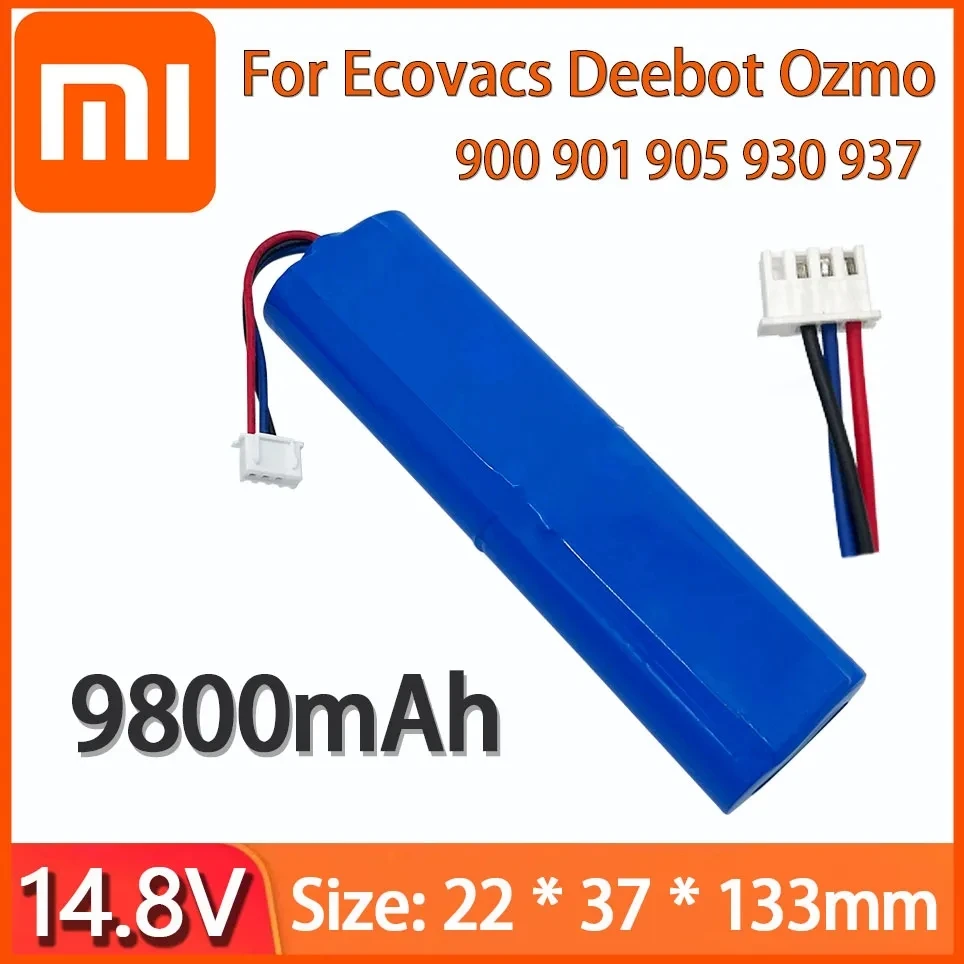 14.4V/14.8V Xiaomi 100% original battery 9800mAh robot Kovos vacuum cleaner Debot Ozmo 14.4V 9800mAh 900 901 905 930 937.