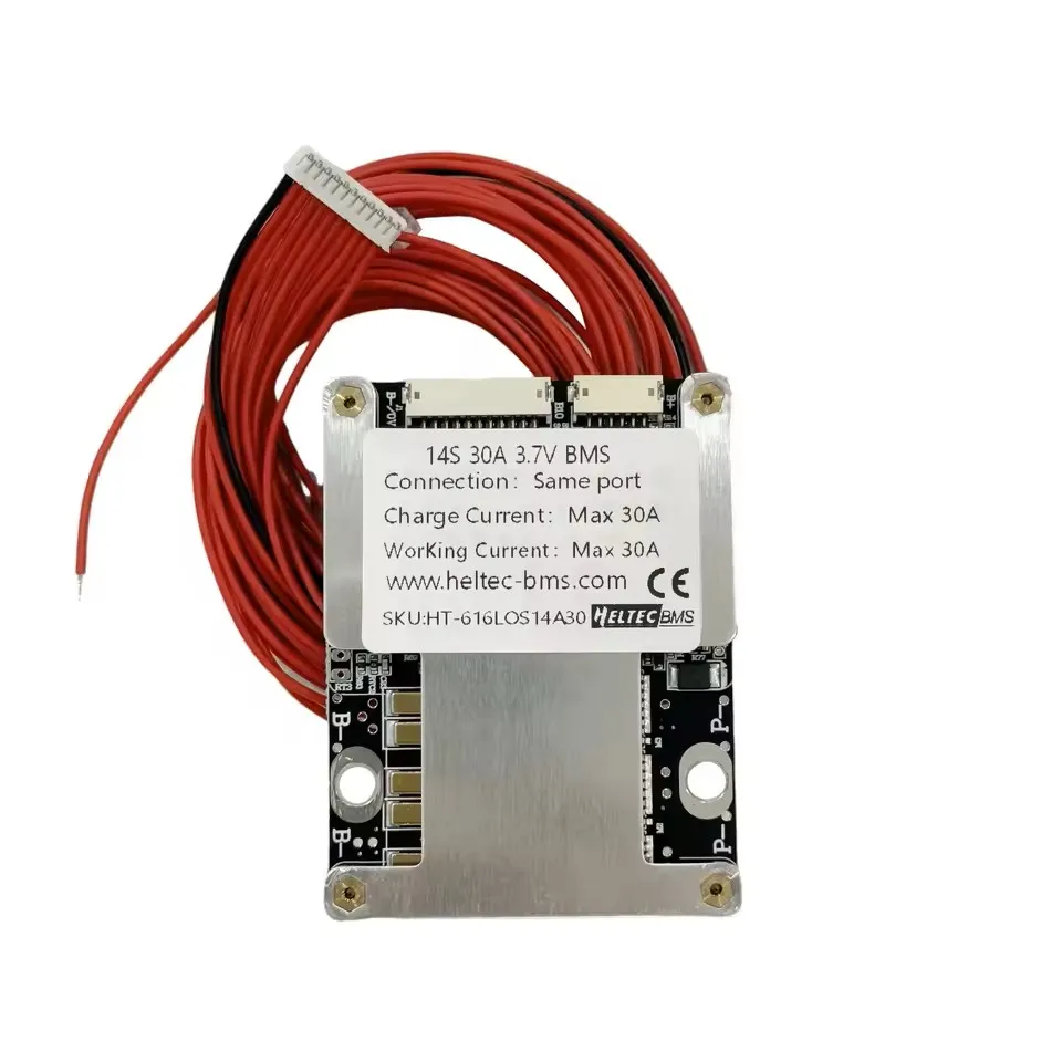 Heltec 14S/16S 48V LiFePO4 Battery BMS, 30A/50A/80A Current Options – Compatible with Lipo Lithium & LiFePO4 Batteries