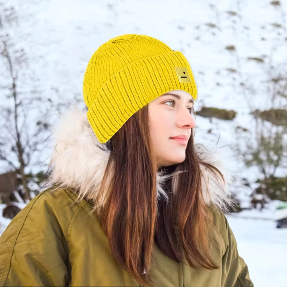 

Women Men Winter Funny Embroidery Knitted Hats Fashion Solid Hats Raccoon Warm Outdoor Ski Cap Hat Warm Cap Hunters Hat With
