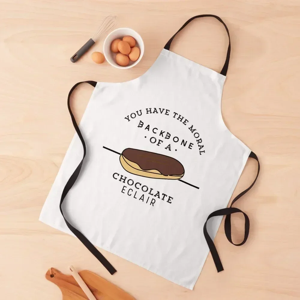 

moral backbone of a chocolate eclair Apron Kitchen For Women waterproof for women Women's Dress restaurant accessories Apron