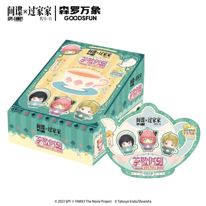 SPYFAMILY Afternoon Tea Time Mini Dolls Q Version Figures Model Twilight Anya Forger Yor Toy Anime Characters Ornaments Gifts