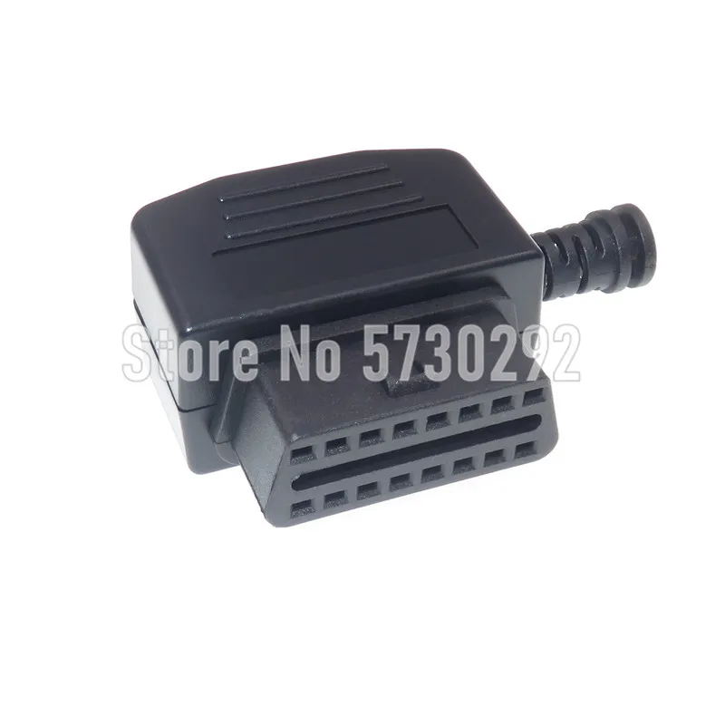 

16P Automotive OBD2 OBDII Socket CarOBD Test Diagnostic Connector