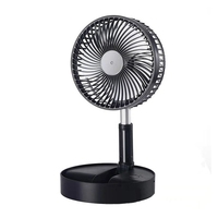 7200Mah Portable Fan Rechargeable Mini Folding Telescopic Fan Low Noise Electric Cooling Fan For Outdoor Home