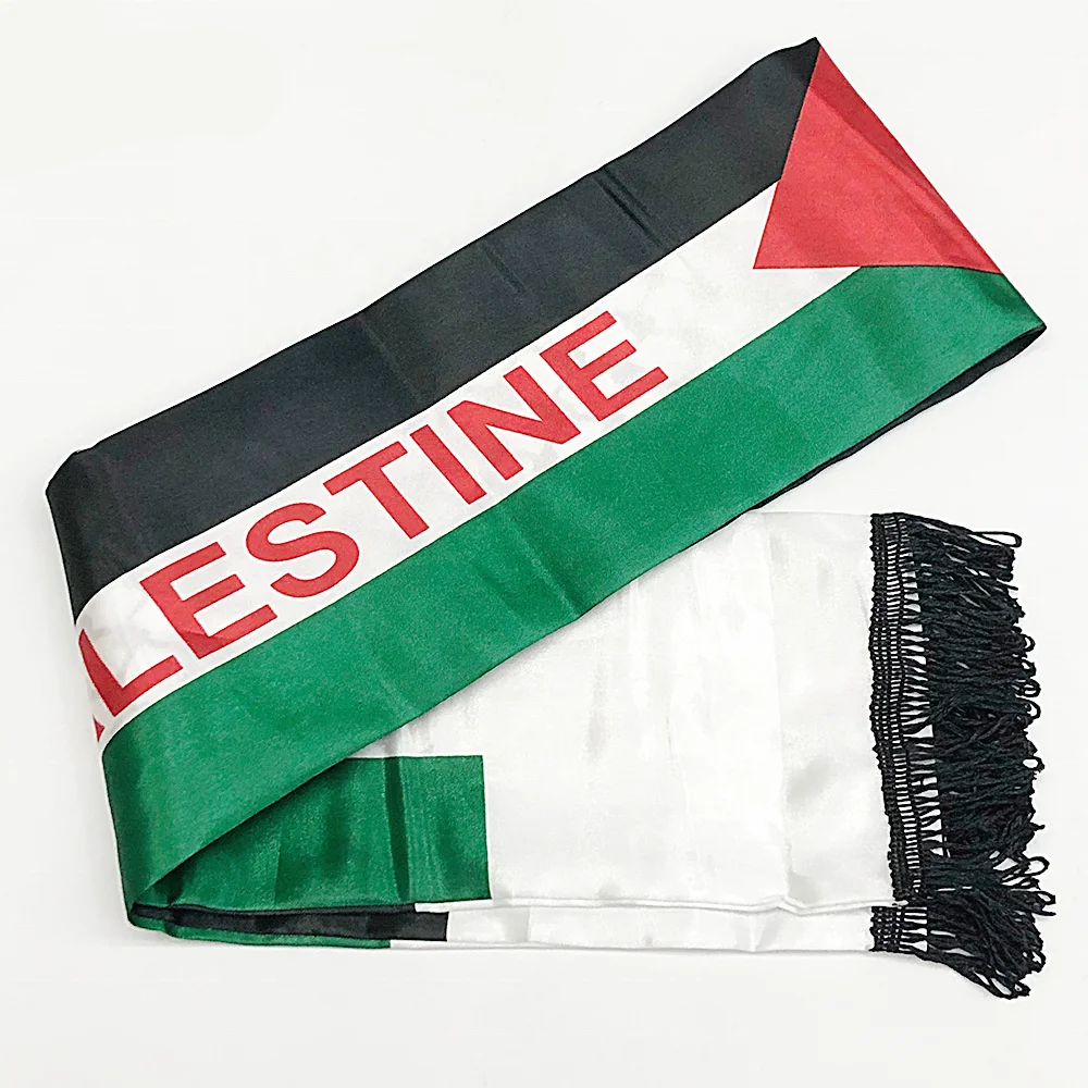 Custom Scarf flag 14x130cm Football Club Sport Fan Scarves Neckerchief Double side printed Satin Scarf