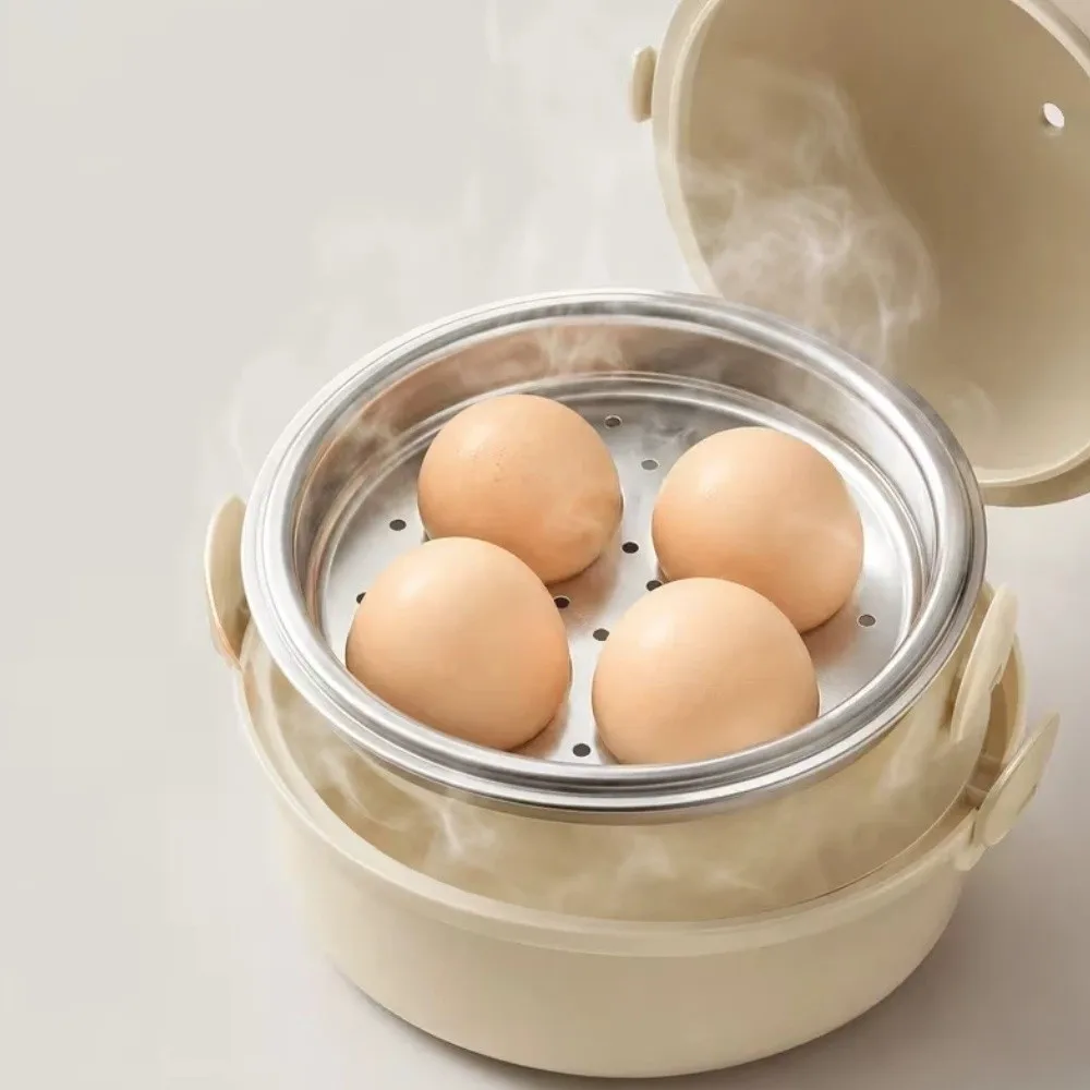 Practical Heat Resistant 4-Egg Egg Boiler Plastic Quick Breakfast Egg Shape Egg Cooker Multi-Purpose Egg Steamer Kitchen Gadgets