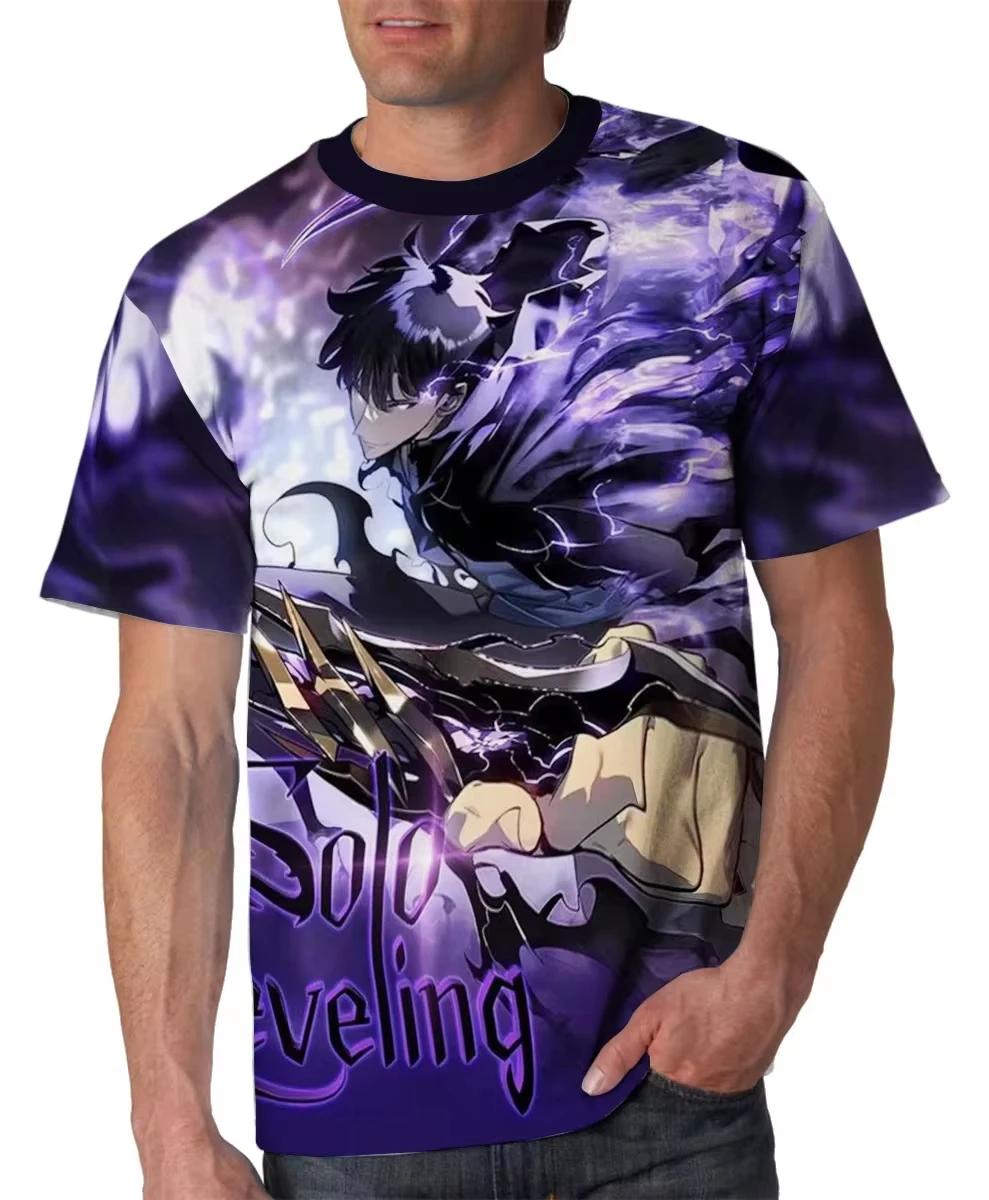 

Summer Domineering Animation Crew Neck Men and Women Loose Casual Fashion Short Sleeves Trendy Street T-shirt Short Sleeves