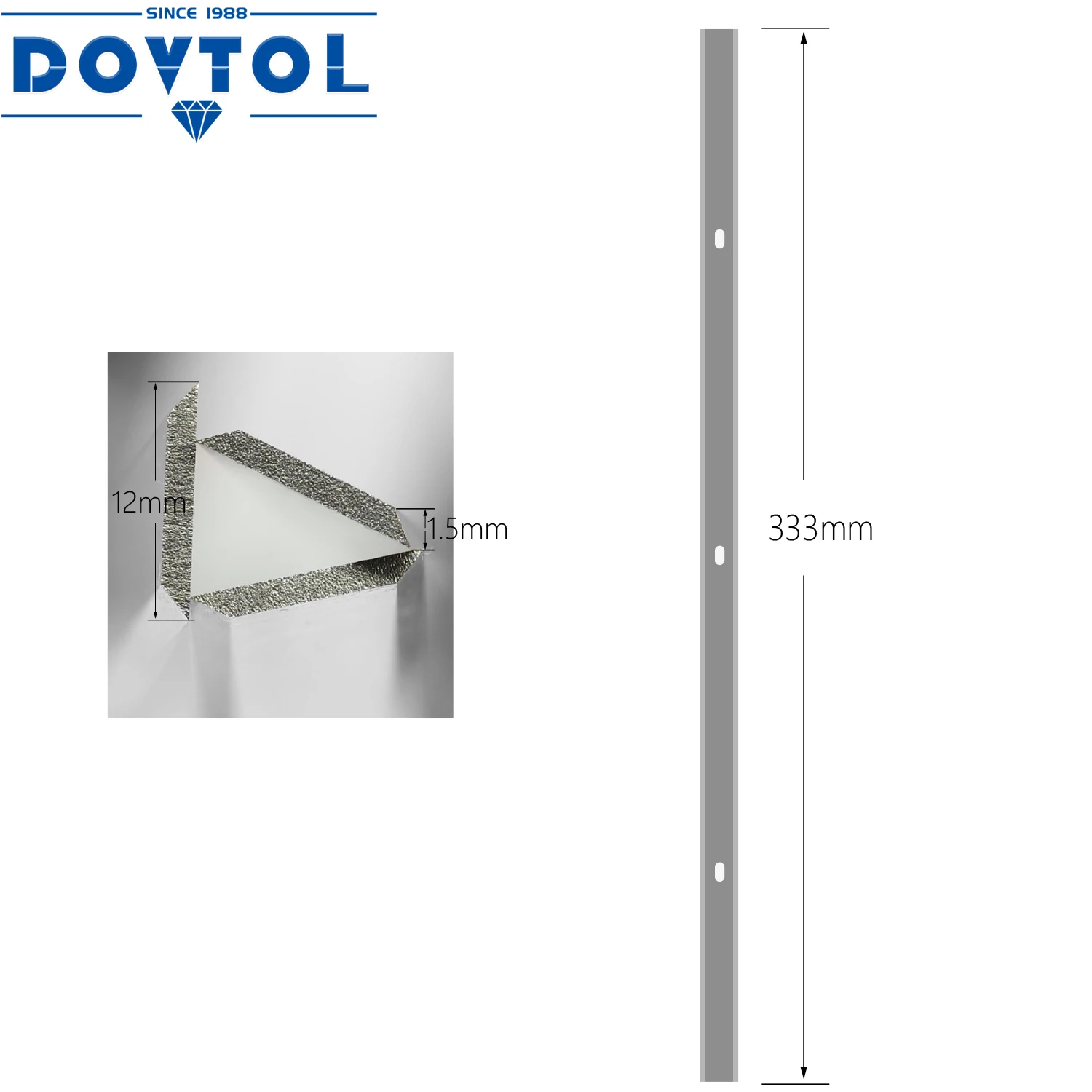 Metabo DH330 Planer Blades HSS 2pcs 333x12x1.5mm Replaceable Industrial Electric Wood Planer Blades Woodworking Tools