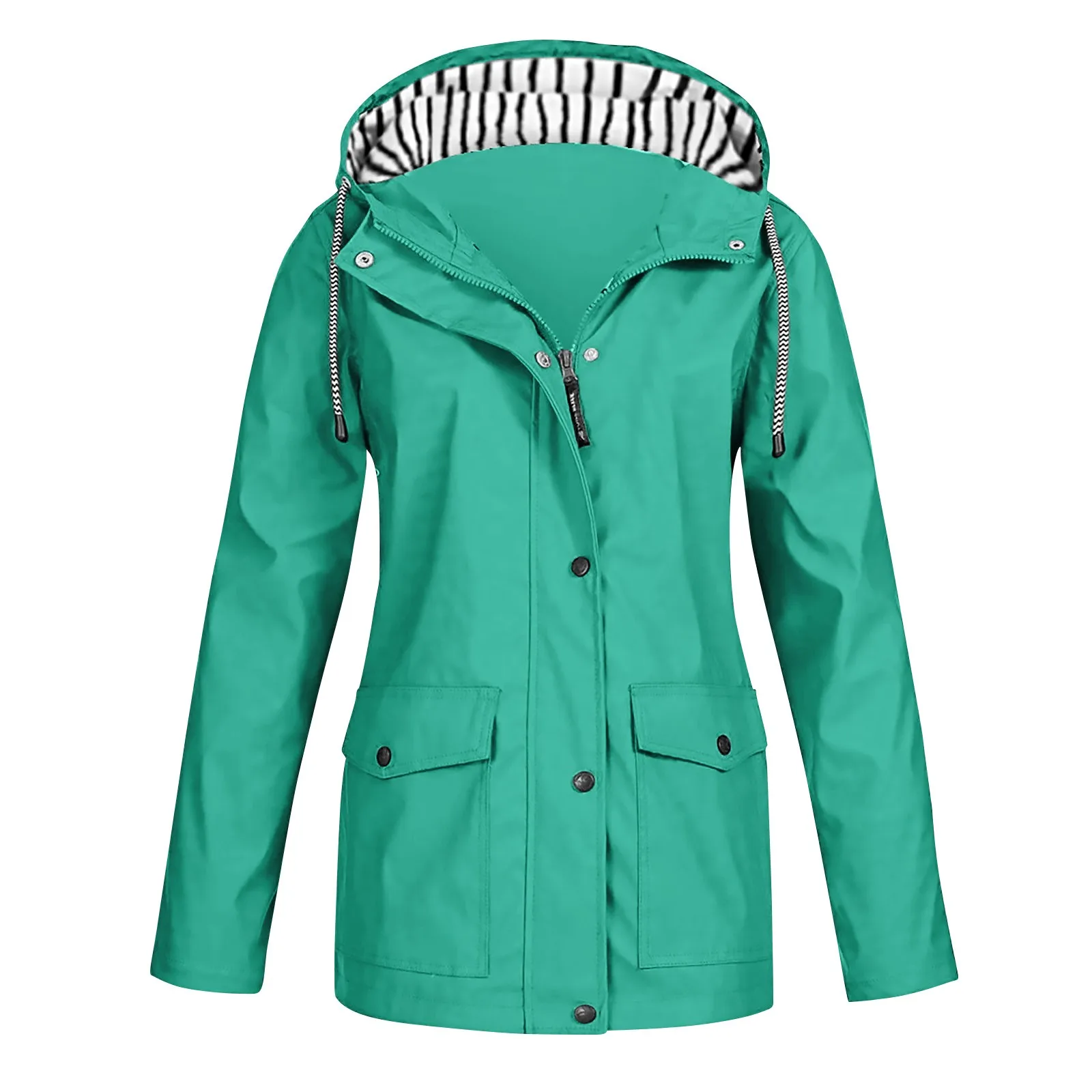 

New Women'S Waterproof Rain Jacket - Lightweight Packable Windbreaker For Hiking & Travel | Hooded Softshell Hiking Jacket