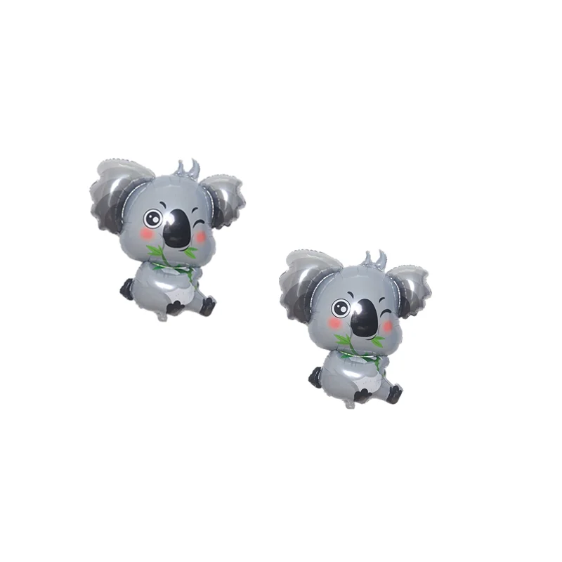 10pcs mini Cartoon Koala Balloon Children's Toy Aluminum Foil Hydrogen Balloon Birthday Party Decoration Animal Balloon