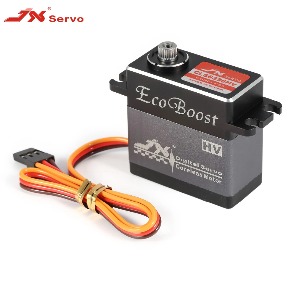 JX CLS6336HV 35KG 6-7.4V High Voltage Metal Gear Aluminium Shell Digital Coreless Servo for 1/8 RC Car & 2000mm Fixed-Wing Airpl