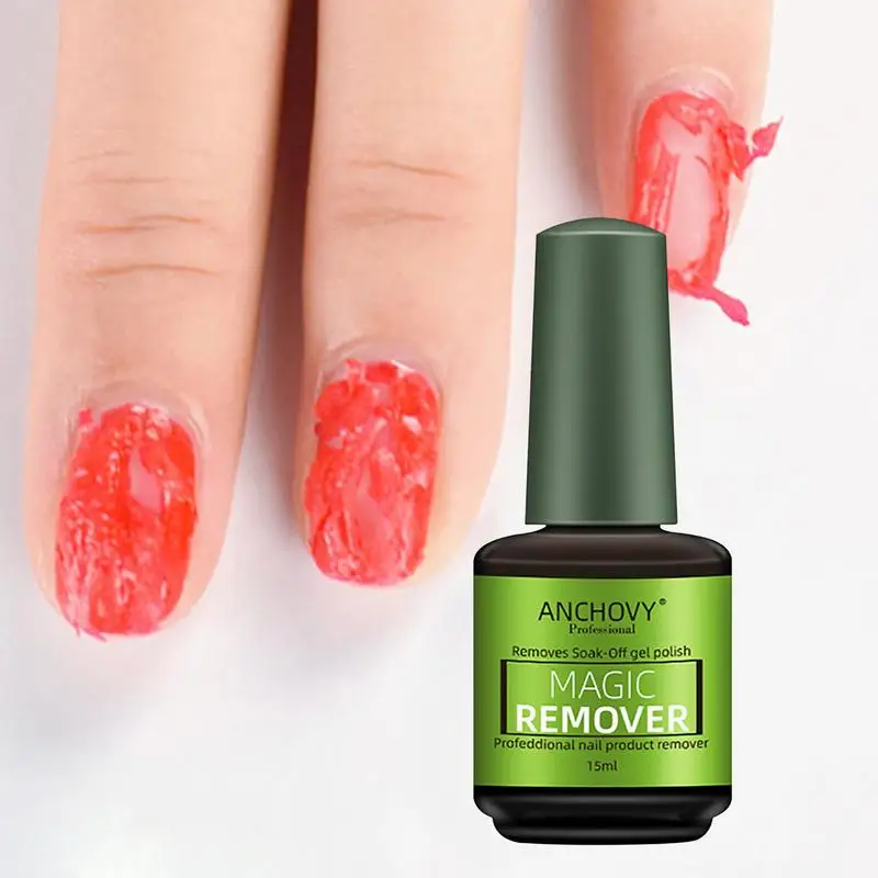 15ml Nail Polish Remover Gel Quick Easy Nail Polish Remover Peel Off Non-Irritating Gel Remover For Nail makeup