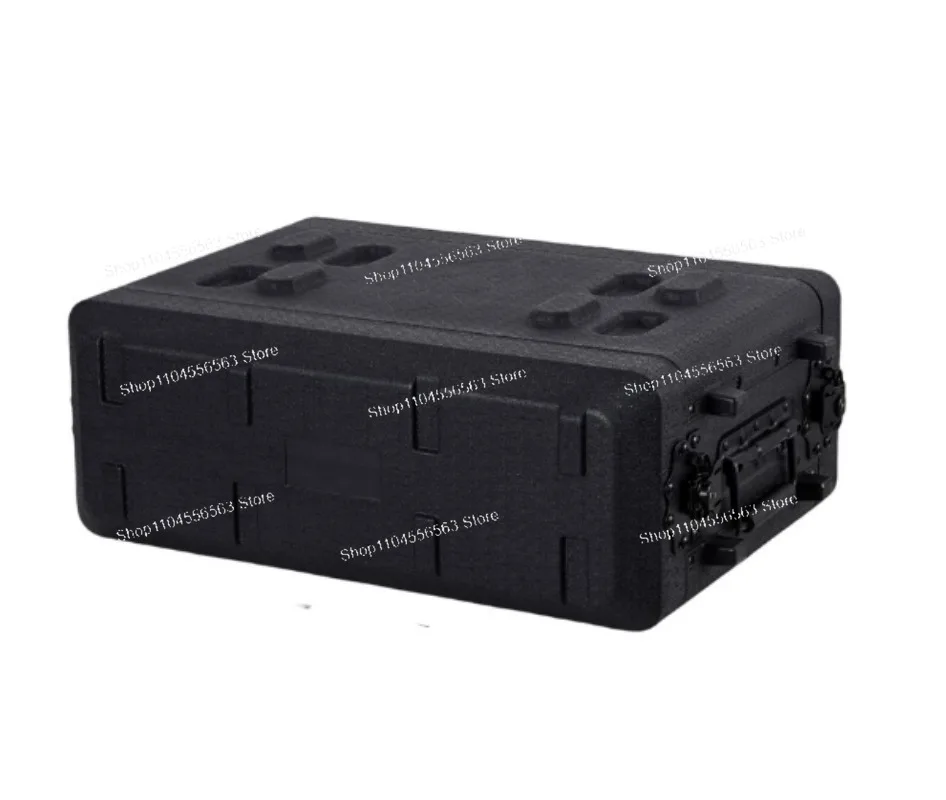 PE Plastic Air Case Stage Audio Power Amplifier Microphone Receiver 2U4U6U Cabinet Chassis Portable Microphone Case