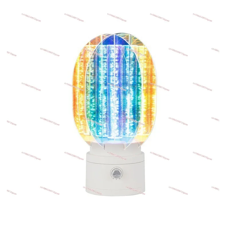 Creative Rotating Night Light Aurora Light Rechargeable Romantic Atmosphere Light Stepless Dimming Starry Sky