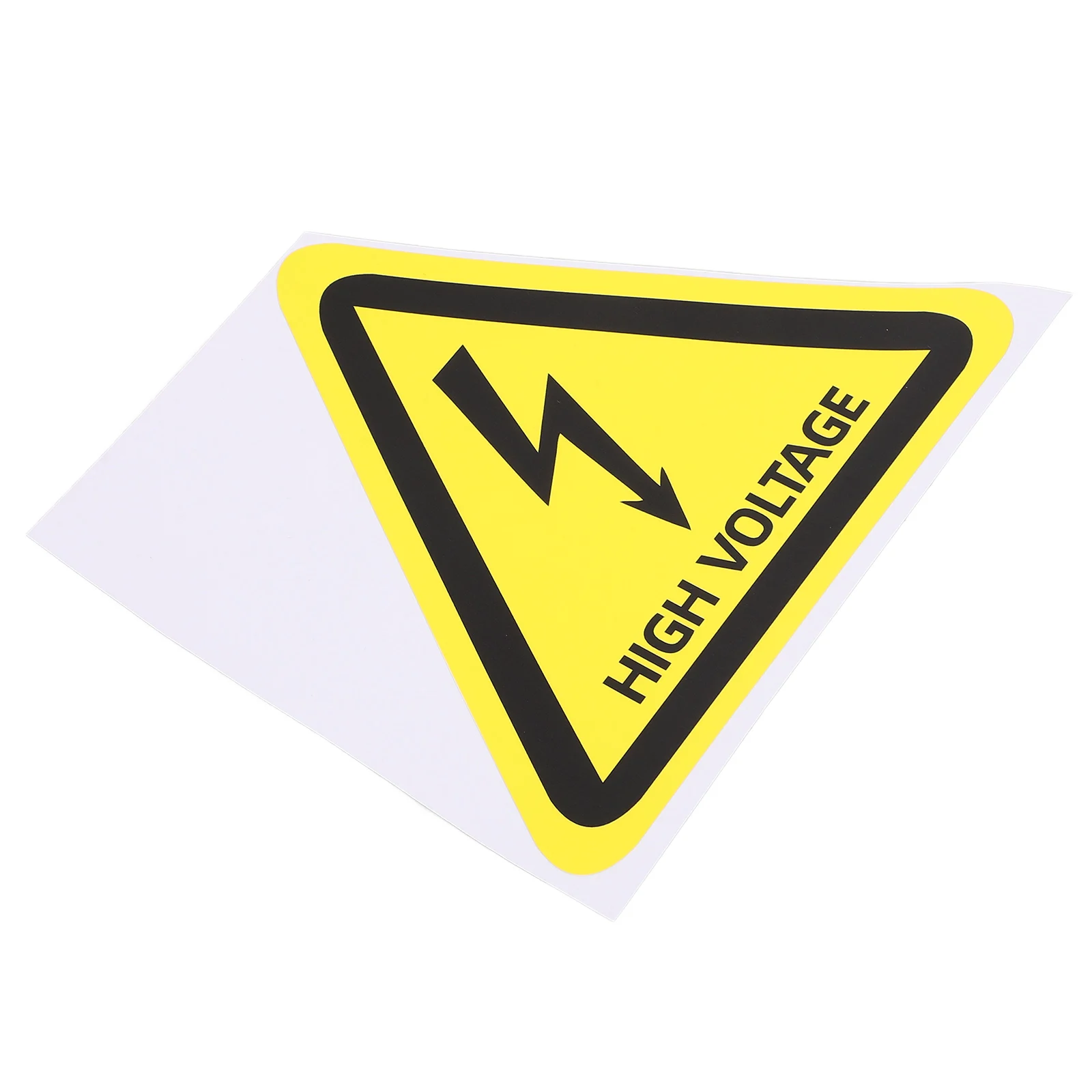 

High Voltage Caution Sticker Durable Electrical Safety Warning Label Self-Adhesive for Electrical Boxes and Panels
