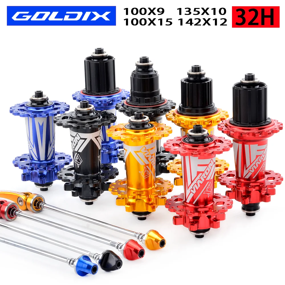 

GOLDIX Bicycle Hubs NBK 4 Sealed Bearing 32 Holes Mountain Bike Hub 6Bolt Disc Brake HG/XD/MS Hub Body for Shimano SRAM 8-12S